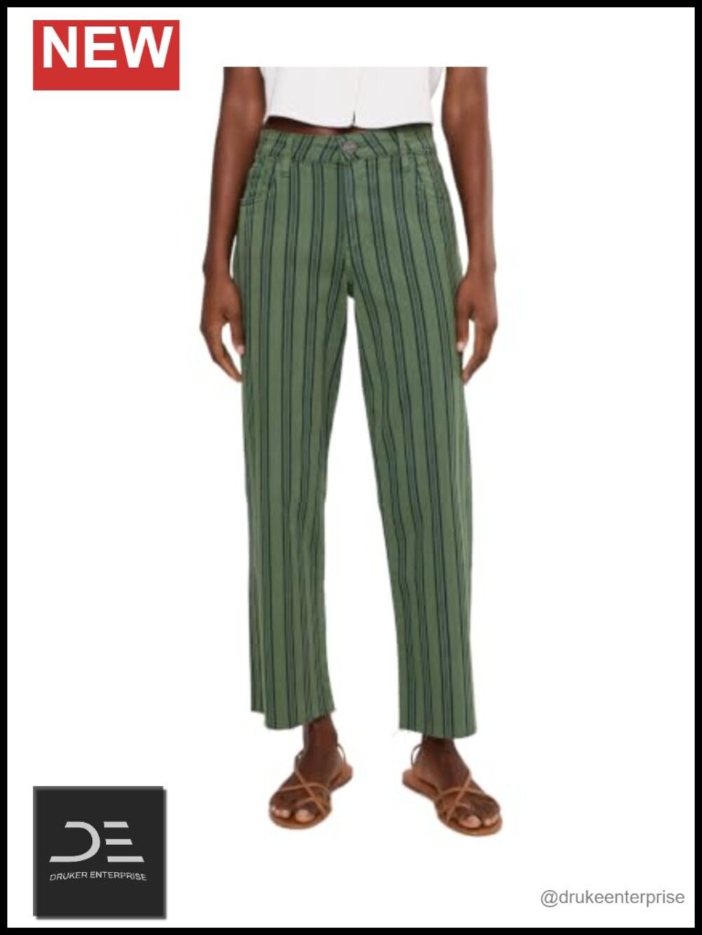 High Rise Wide Leg Jeans with Raw Hem – Cotton Blend Stretch Denim
